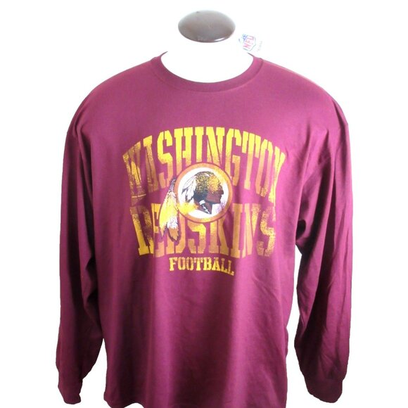 Washington Redskins NFL Men's Long Sleeve distressed Tee shirt Size 2XL NWT - Picture 1 of 5